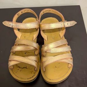 Mini Boden Gold Sandals